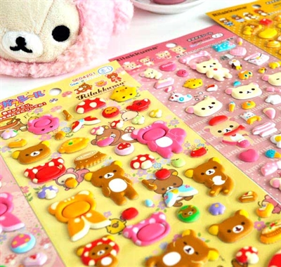 Rilakkuma and Korilakkuma Costume Change Stickers