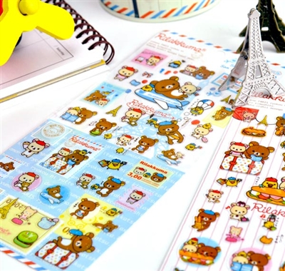 Rilakkuma Glitter Sticker Pack