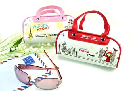 Sweet Girl European Travel Story Pencil Pouch