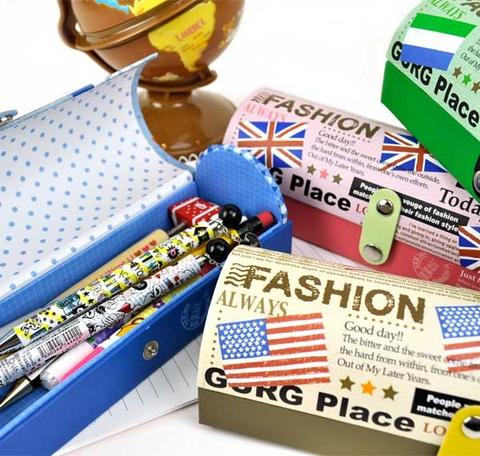 Trendy Travel Semi-Cylinder Pencil Boxes