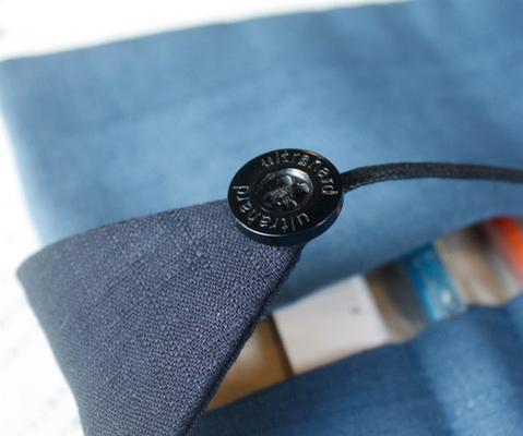Osamu Slate Japanese Pencil Roll Case