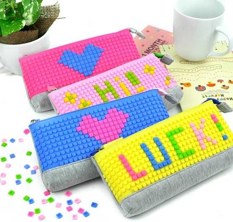 Tiny Block DIY Pencil Pouch
