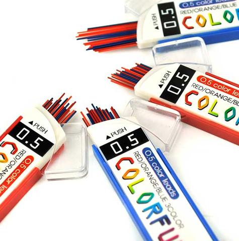 Sliding 0.5mm Colorful Lead Refill