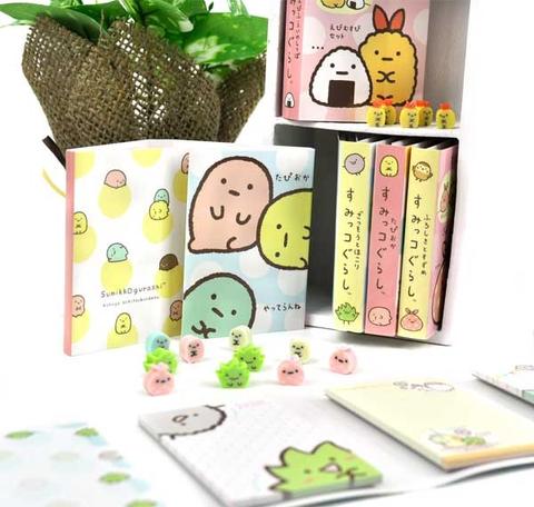 Sumikko Gurashi Mini Memo Pad with Mini Erasers