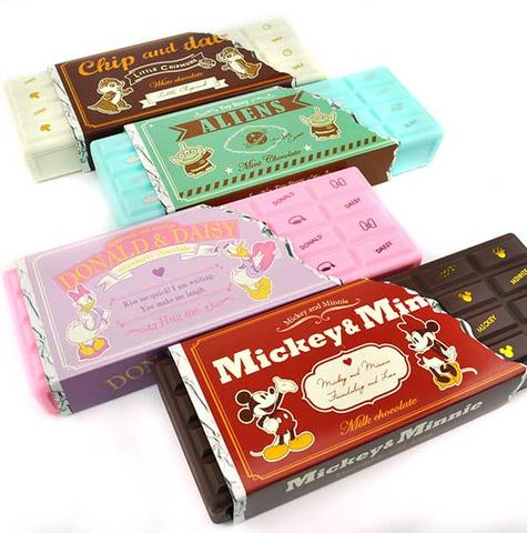 Disney Character Chocolate Bar Pencil Box