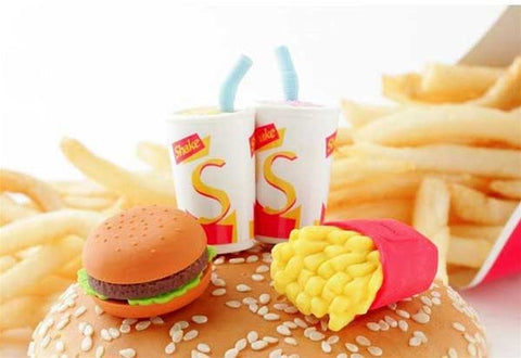 Fast Food Erasers