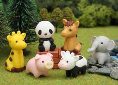 Animal Friends Eraser Set