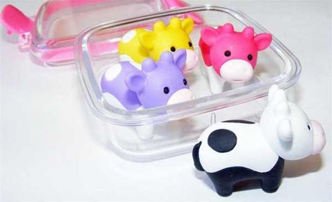 Cow Eraser Set