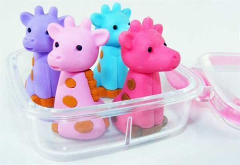 Giraffe Eraser Set