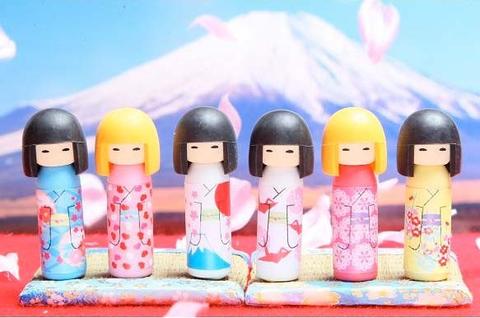 Kokeshi Japanese Doll Erasers
