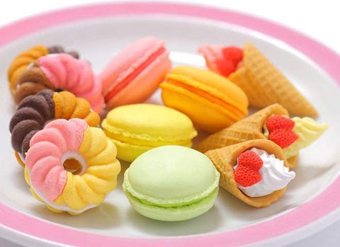 French Pastry Erasers
