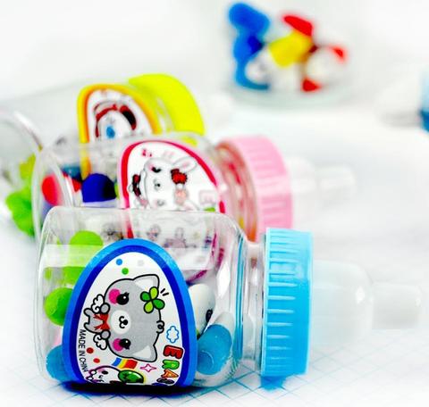 Baby Bottle Vitamin Eraser Set
