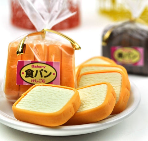 Sliced Bread Loaf Erasers