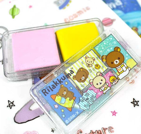 Rilakkuma in Space Scented Putty Erasers