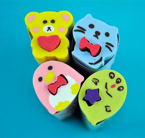 Silly Buddy Eraser with Mini Eraser