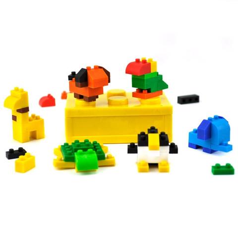 Animal Building Block Erasers