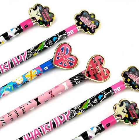 Fun Graphic and Jewel 2B Wooden Pencils