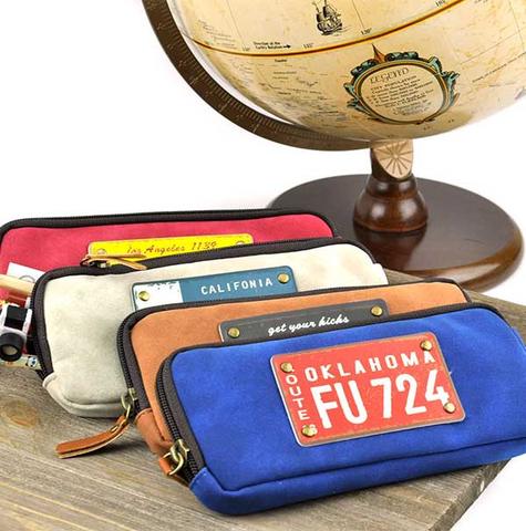 License Plate Pencil Case