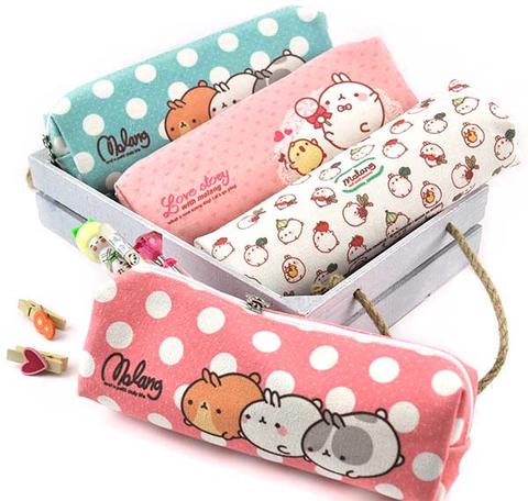 Molang Polka Dot and Treats Pencil Pouch