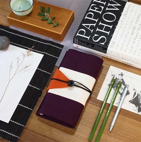 Osamu Plum Japanese Pencil Roll Case