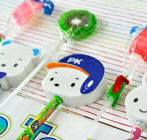 Kawaii Lollipop Pencil and Eraser