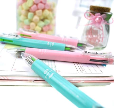 5+1 Multi Pastel Colors Pen and Mechanical Pencil