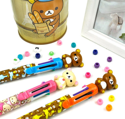 Oversized Rilakkuma 8-Color  Retractable Ballpoint Pen