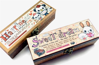 Happiness and Sweet Dreams Pencil Boxes