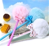 Puffy Pom Pom Ballpoint Pens